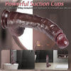 10.63" Brown Realistic Foreskin Dildo – Dual-Layer Silicone Dual Layer Penis