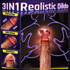 8 inch Realistic Self Warming Dildo - Vibrating & Remote-Control