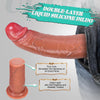 7.8 Inch Realistic Foreskin Dildo – Dual-Layer Silicone Cock with Movable Sliding Skin, Suction Cup Base & Harness Compatible