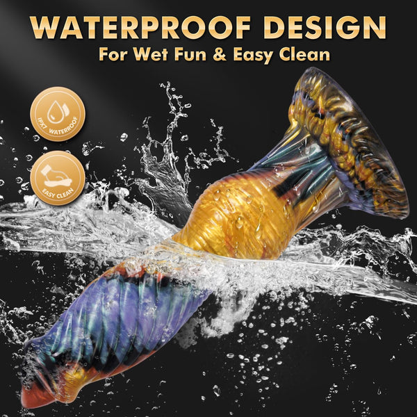 10 Inch Fantasy Monster Thrusting Dildo – 4-in-1 App-Controlled Knot Dildo with Vibration, Suction Cup & Waterproof Design for Men, Women & Couples