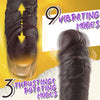 10 Inch Huge Black Thrusting Dildo – 2.4" Diameter Heating BBC Dildo with 9 Vibrations, 3 Rotating Thrust Modes, Remote & Suction for G-Spot and Anal Play