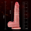 7.4" Self Heating & Thrusting Anal Dildo – Realistic Soft Silicone Vibrator with 7 Telescopic Modes, 10 Vibrations, Suction Base & Remote Control