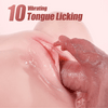 8.58" Tongue Heating Lifelike Dildo Vibrating & Licking Combo