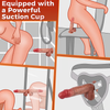 7.68" Vibrating Rotating Swinging Dildo that Warms 4-in-1 Liquid Silicone Cock