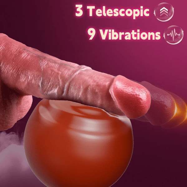 Lifelike 8.66" Dildo that Moves with Real Feel Thrusting Dildo
