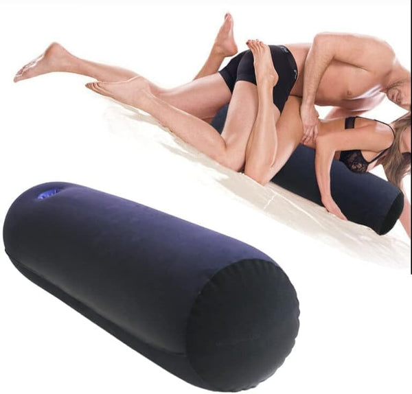 Inflatable Round Sex Pillow with Toy Mount Hole – Portable Positioning Cushion for Solo and Couple Play, Hands-Free Support for Deeper Penetration