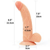 8.5" Realistic Strap-On Dildo with Harness – Pegging Wearable Dildo Set for Women, Men, Couples