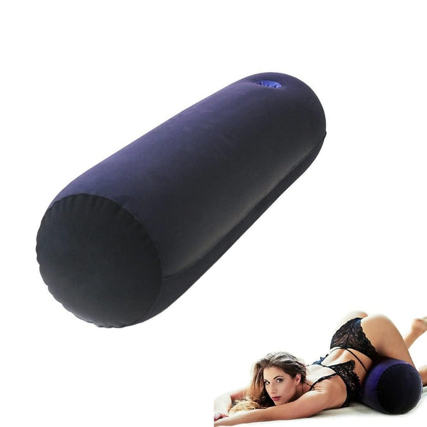 Inflatable Round Sex Pillow with Toy Mount Hole – Portable Positioning Cushion for Solo and Couple Play, Hands-Free Support for Deeper Penetration