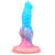 Luminous 7-Inch Dog Knot Dildo – Glow-in-the-Dark Fantasy Monster Dildo with Suction Cup for Anal & G-Spot Play, Liquid Silicone Adult Toy for Women & Men
