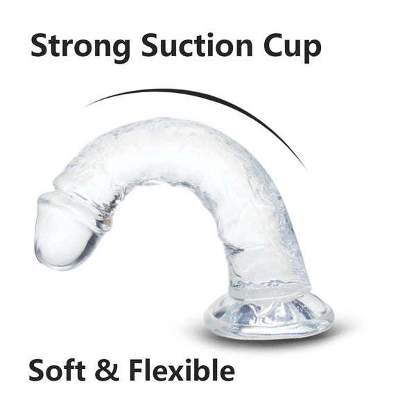 7 Inch Small Clear Realistic Beginner Dildo