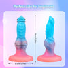 Luminous 7-Inch Dog Knot Dildo – Glow-in-the-Dark Fantasy Monster Dildo with Suction Cup for Anal & G-Spot Play, Liquid Silicone Adult Toy for Women & Men