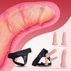Adjustable Harness Strap-On with 3 Realistic Dildos – Vibrating Strapless Dildo with Remote, 10 Modes for G-Spot & Anal Play