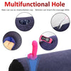 Inflatable Round Sex Pillow with Toy Mount Hole – Portable Positioning Cushion for Solo and Couple Play, Hands-Free Support for Deeper Penetration