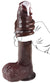 10.63" Brown Realistic Foreskin Dildo – Dual-Layer Silicone Dual Layer Penis