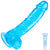 7 Inch Realistic Silicone Dildo – Soft Blue Flexible Beginner Toy