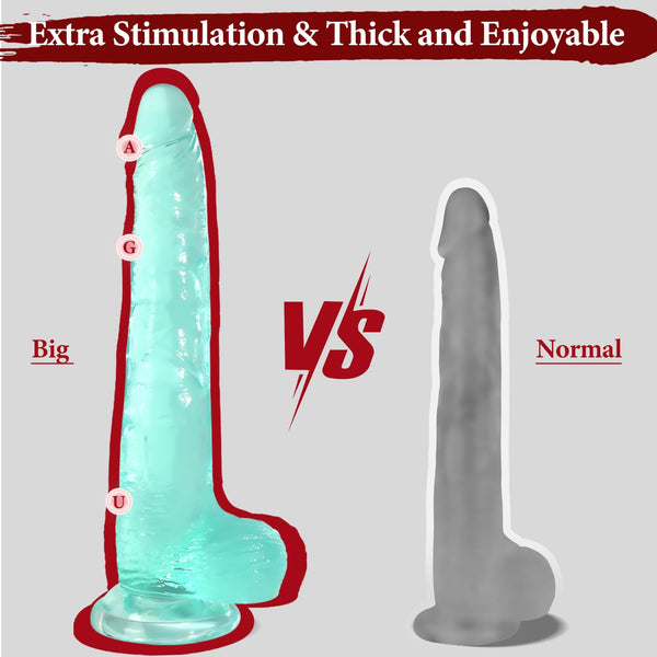 12 Inch Big Realistic Thick Dildo – Green Thick Lifelike Sex Toy