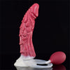 9.05" Squirting Animal Monster Dildo – Realistic Red Liquid Silicone Fantasy Toy with Suction Cup