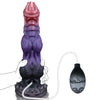 9.6" Monster Fantasy Squirting Dildo – Dog Dragon Dildo with 2 Knots, Suction Cup & Ejaculation Function
