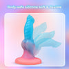 Luminous 7-Inch Dog Knot Dildo – Glow-in-the-Dark Fantasy Monster Dildo with Suction Cup for Anal & G-Spot Play, Liquid Silicone Adult Toy for Women & Men