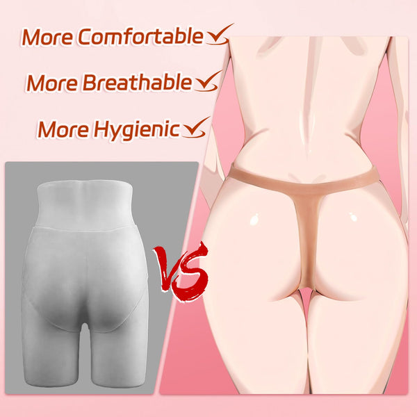 High Elasticity Hollow Strap-On Dildo – Silicone Wearable Dildo for Couples, Lesbian Pegging, and Strap-On Play