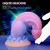 Luminous Monster Dog Dildo – 8.5" Knot Fantasy Dildo Pink Silicone, Suction Cup Base, and G-Spot Stimulation for Women, Men & Couples