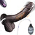8.46" Black Squirting Dildo – Electric Realistic Ejaculating Vibrator with Curved Shaft & Suction Cup