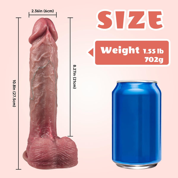 11 Inch Realistic Huge Dildo – Thick, Lifelike & Built for Deep Fullness