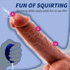 7" Realistic Ejaculating Dildo with Suction Cup & Soft Skin Texture for G-Spot & Prostate Stimulation (Flesh)
