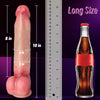 10 Inch Huge Thick Big Long Dildo - Giant Soft Real Skin Penis Anal Dildo with Strong Suction Cup, XL Large Girthy Dual Density Silicone Dildos for Women Men Gay, Adult Sex Toys & Games