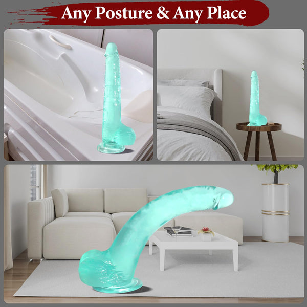 12 Inch Big Realistic Thick Dildo – Green Thick Lifelike Sex Toy