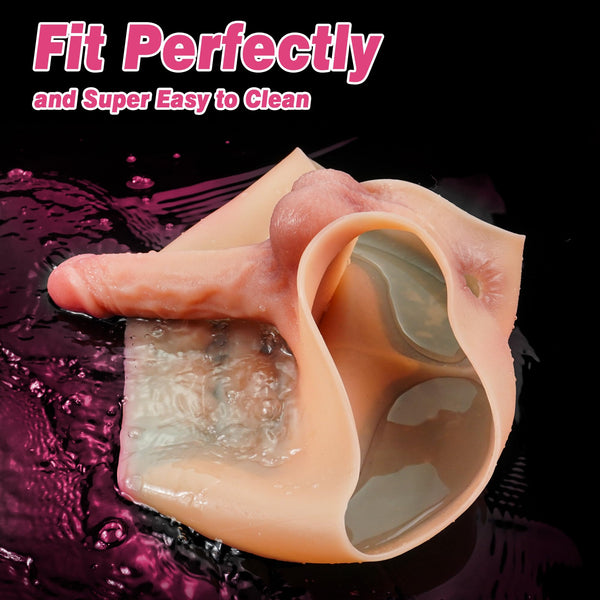 Realistic Strap-On Dildo Harness – Wearable Strapless Dildo Panties for Women