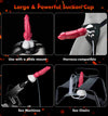 9.5" Squirting Knot Dildo – Giant Monster Cumming Dildo with Ribbed Texture, Suction Cup & Syringe Ejaculation