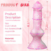 7 Inch Beginner Dog Knot Dildo – Soft Silicone Animal Fantasy Dildo with Suction Cup, Pink+White Monster Wolf Penis Anal Plug for Women, Men & Couples Meta Description: