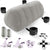 Grey Heart-Shaped Inflatable Dildo Mount Sex Pillow with Bondage Cuffs, Nipple Clamps & BDSM Kit – Upsize Sex Cushion for Couples