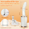 Automatic Thrusting Dildo Sex Machine – 7 Vibration & Thrust Modes, Rotating Handle, Heating, and Suction Cup Base (White)