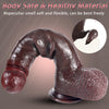 10.63" Brown Realistic Foreskin Dildo – Dual-Layer Silicone Dual Layer Penis