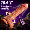 8 inch Realistic Self Warming Dildo - Vibrating & Remote-Control