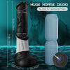 Thrusting Horse G-spot Dildo Vibrator - FYSHAVO 11.8" 4IN1 Monster Big Dildo with Thrust & Vibrations, Fantasy Long Dildo App & Remote Control, Suction Cup U & Anal Dildos Adult Sex Toys & Games
