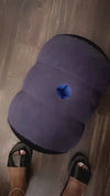 Half Moon Sex Pillow – Inflatable Dildo Mount & Positioning Cushion for Women, Couples & Solo Play | Portable Support Pillow for G-Spot and Deep Play