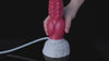 9.5" Squirting Knot Dildo – Giant Monster Cumming Dildo with Ribbed Texture, Suction Cup & Syringe Ejaculation