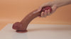 10.5" Realistic Dildo with Movable Foreskin – Thick, Flexible, and Harness-Compatible for G-Spot, Vaginal & Anal Play